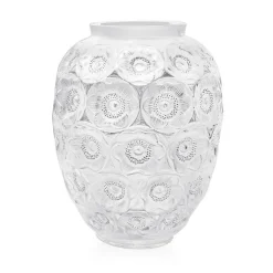 Vase anémones gm incolore lalique