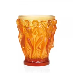 Vase bacchantes ambre lalique