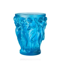 Vase bacchantes bleu lalique