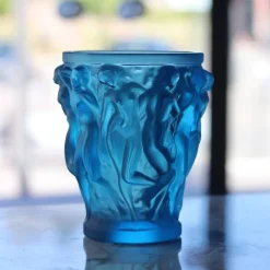 Vase bacchantes pm bleu lalique