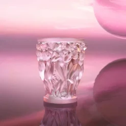 Vase bacchantes rose Lalique