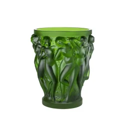 Vase bacchantes vert amazone lalique