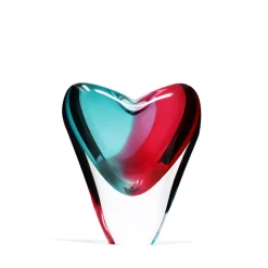 Vase coeur cristal de bohême gm