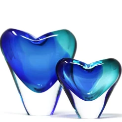 Vase coeur cristal de bohême gm