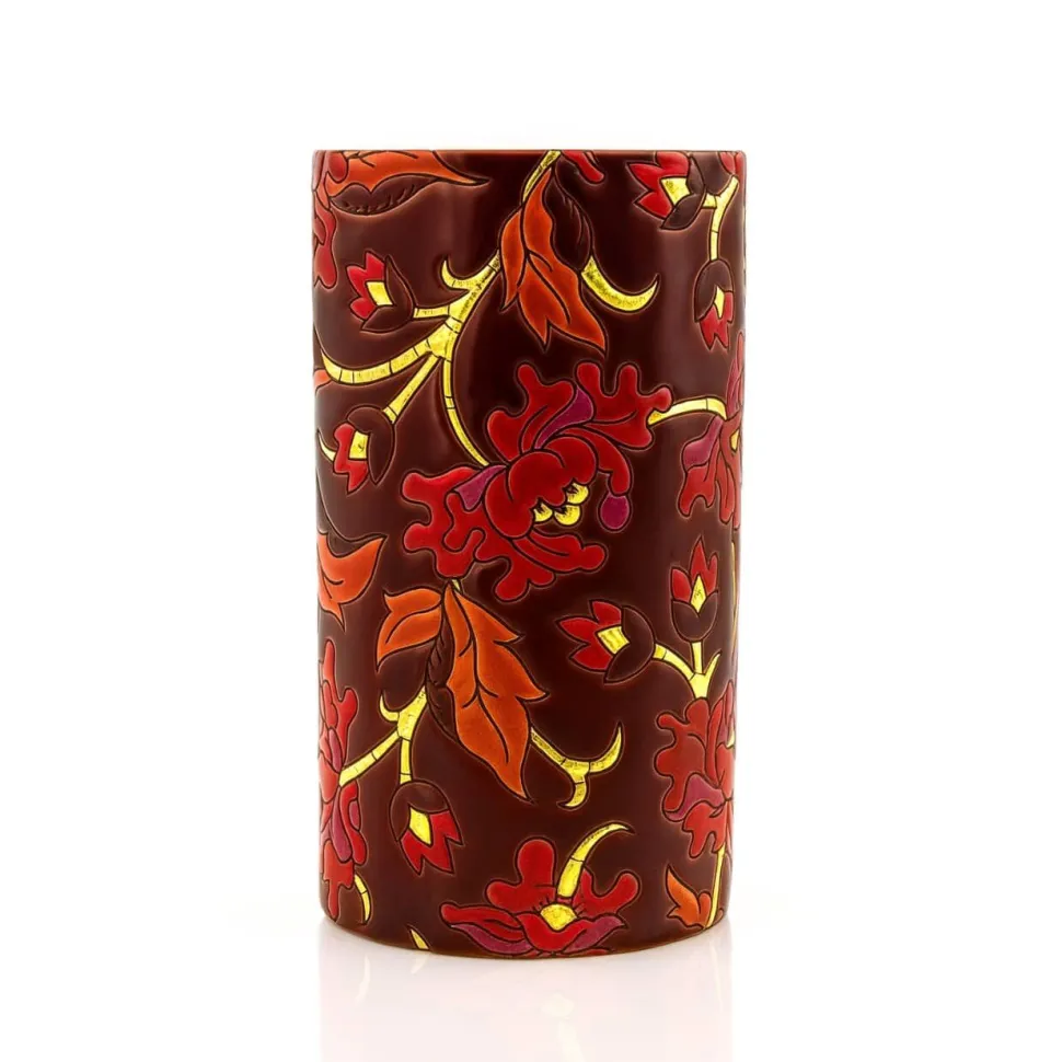 Vase cornet Carmin 17 CM Émaux de Longwy