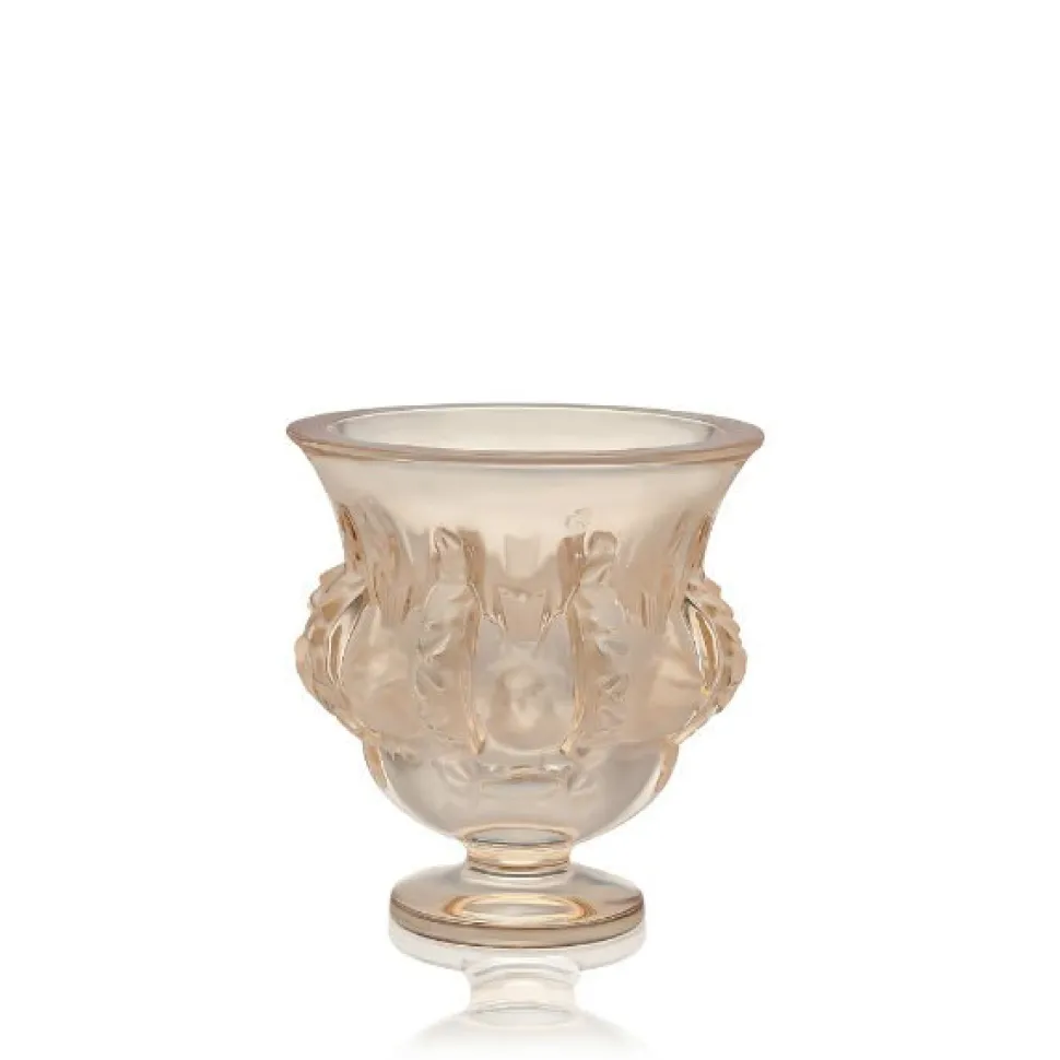 Vase dampierre lustré or lalique