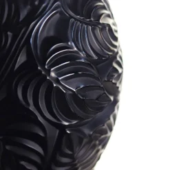 Vase feuilles lalique
