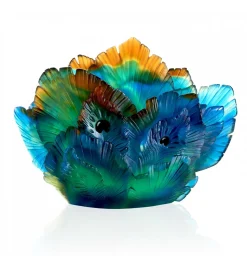 Vase fleur de paon daum