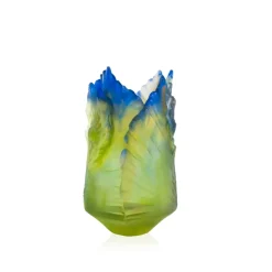 Vase fleur de paon exotique pm Daum