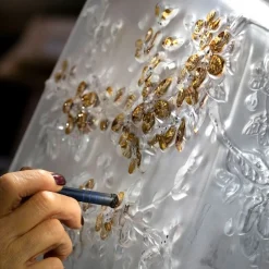 Vase fleurs de cerisier lalique