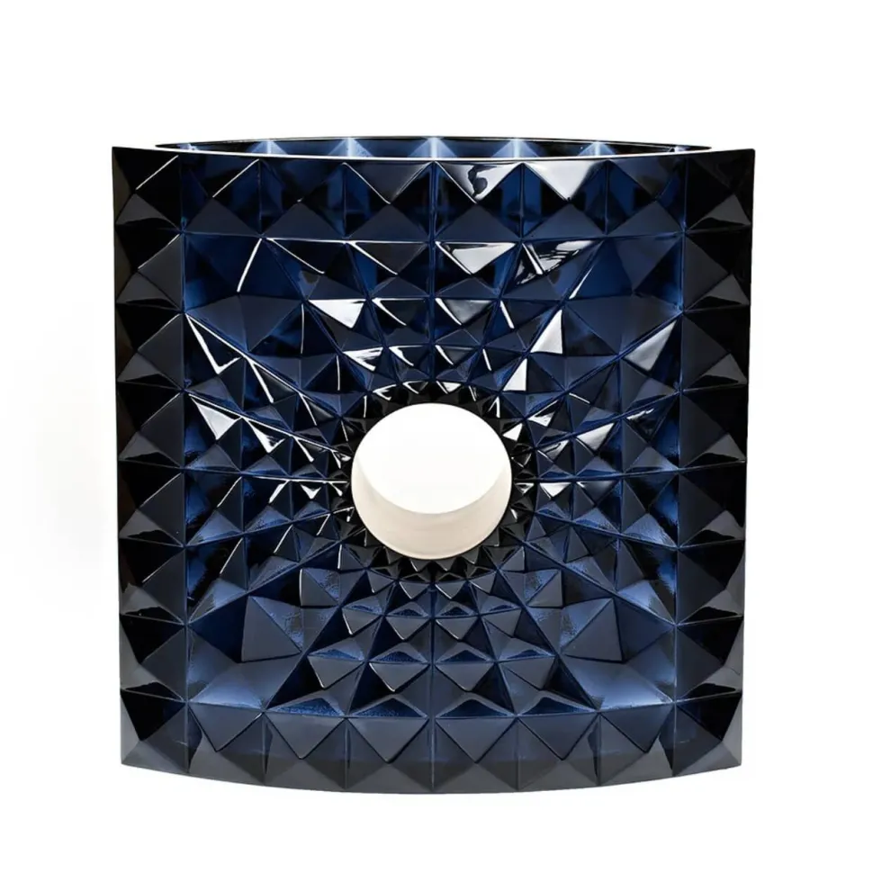 Vase Géo Mario Botta & Lalique 2016 cire perdue