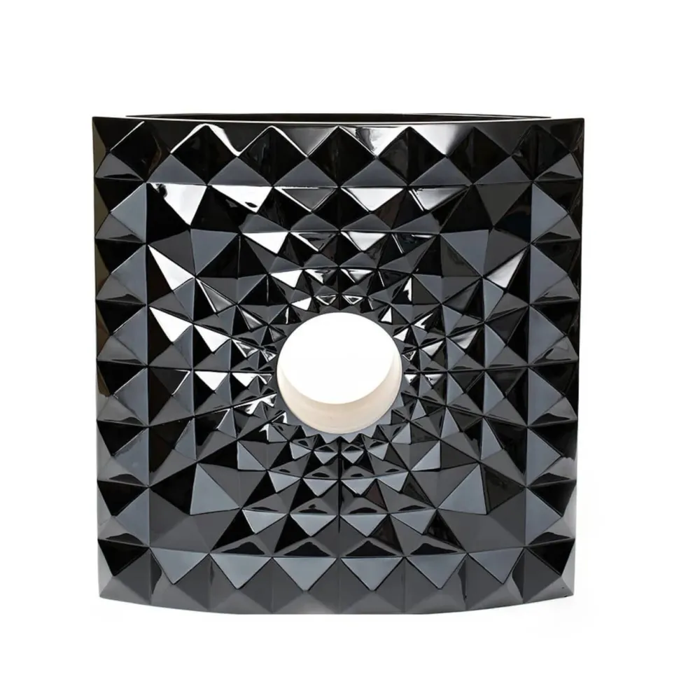 Vase Géo Mario Botta & Lalique 2016 cire perdue