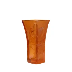 Vase Lys ambre mandarine Daum