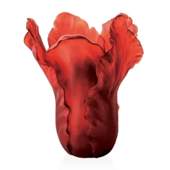 Vase magnum tulipe rouge daum