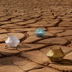 Vase photophore Caldera pm Lalique