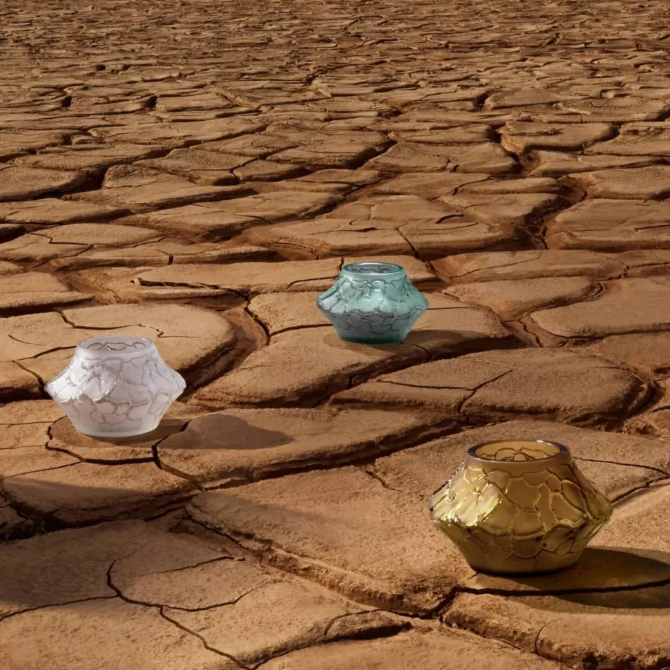 Vase photophore Caldera pm Lalique