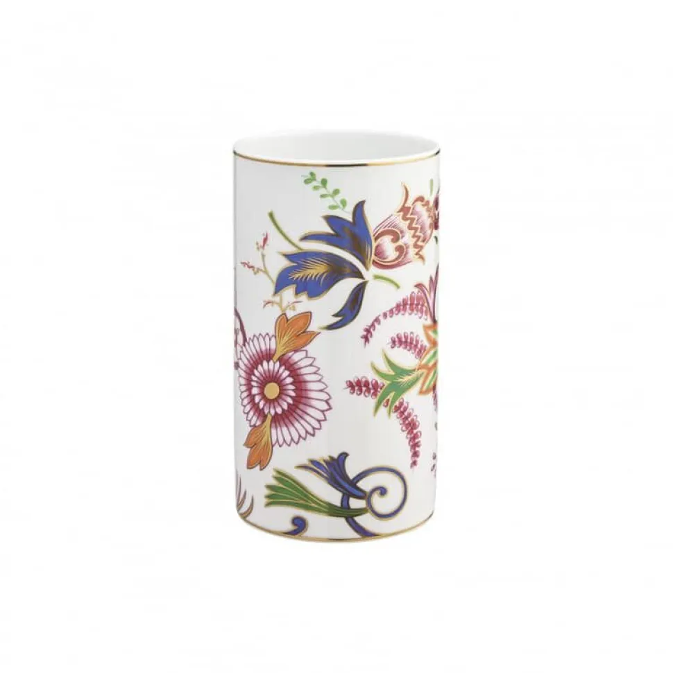 Vase porcelaine cylindrique 20 cm Imari Raynaud