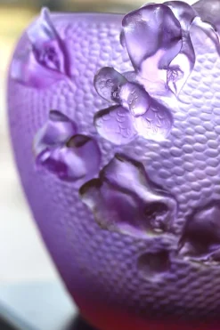 Vase rond jardin imaginaire daum