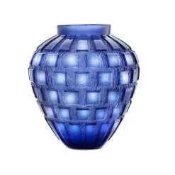 Vase rythmes bleu daum