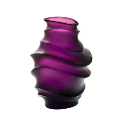 Vase sand mm violet daum par christian ghion