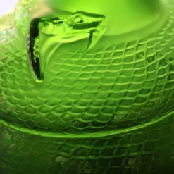 Vase serpent vert amazone Lalique