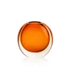Vase Tao cristal contemporain orange