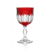Verre vin cristal rouge nicole