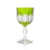 Verre vin cristal vert nicole