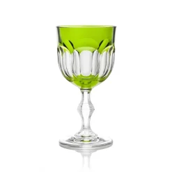 Verre vin cristal vert nicole