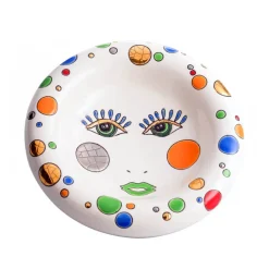 Vide-poches rond Happy Face Émaux de Longwy